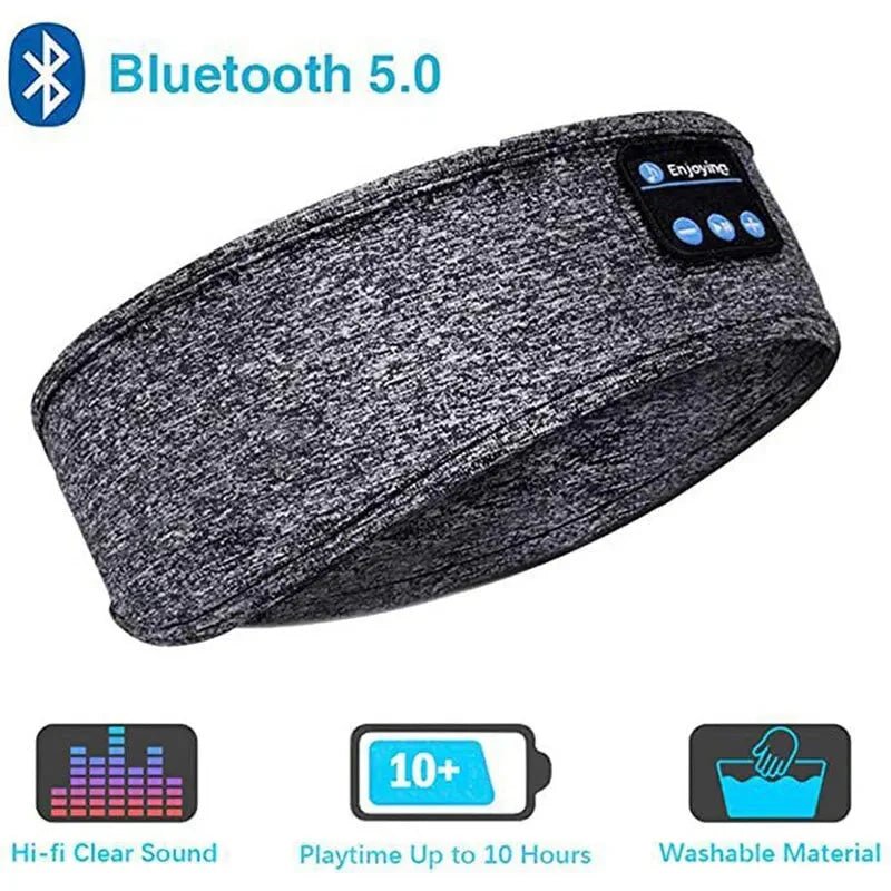 Bluetooth Sleep Headband Wireless Headphones 10 - Hour Battery - Soft Sports Headband Speaker - Solily