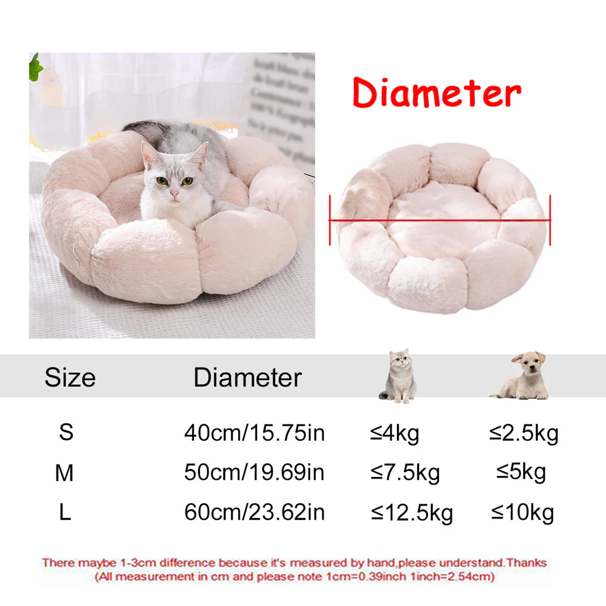Round Bed for Pets