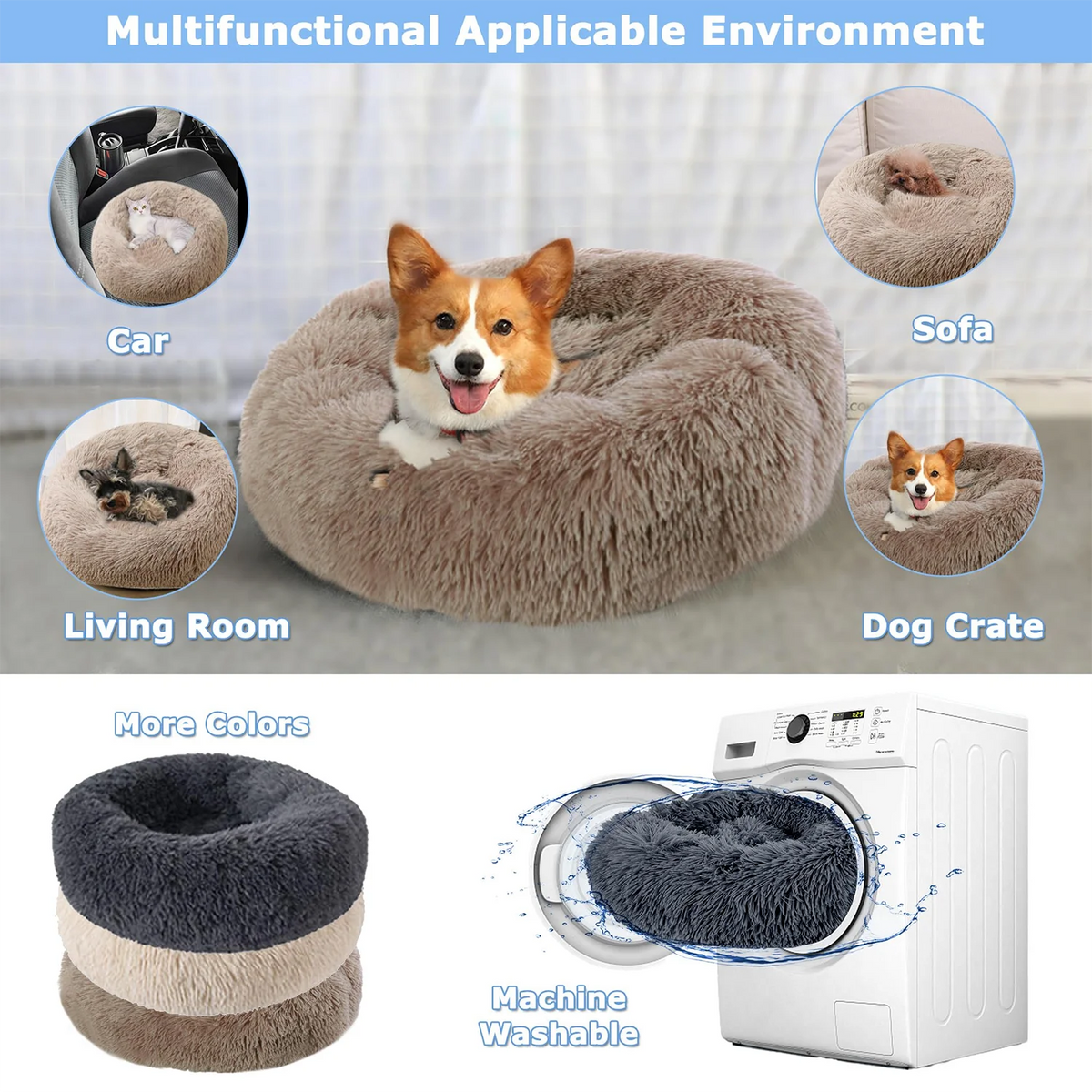 Round Bed for Pets