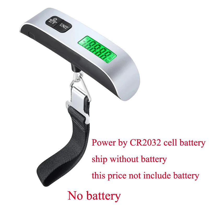 50kg Digital Hanging Scale Electronic Balance - Kitchen Luggage Travel Weight Scale Tool