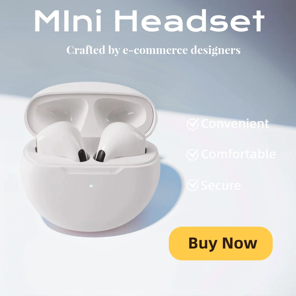 Premium TWS Bluetooth Noise Cancelling Earbuds with Microphone - Wireless Headphones