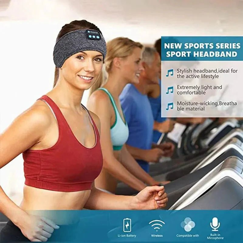 Bluetooth Sleep Headband Wireless Headphones 10 - Hour Battery - Soft Sports Headband Speaker - Solily