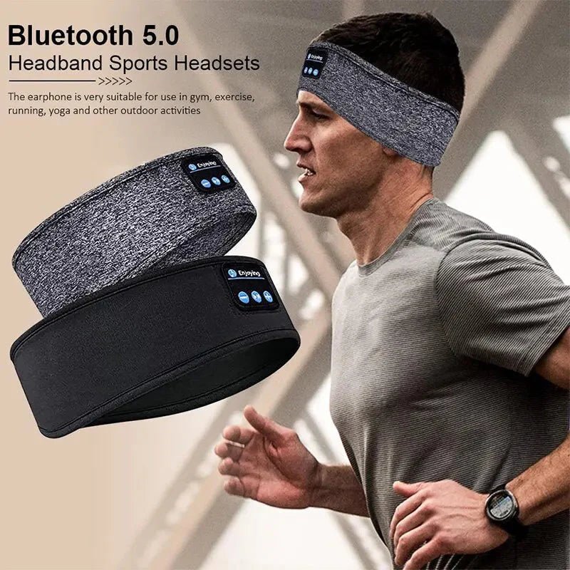 Bluetooth Sleep Headband Wireless Headphones 10 - Hour Battery - Soft Sports Headband Speaker - Solily