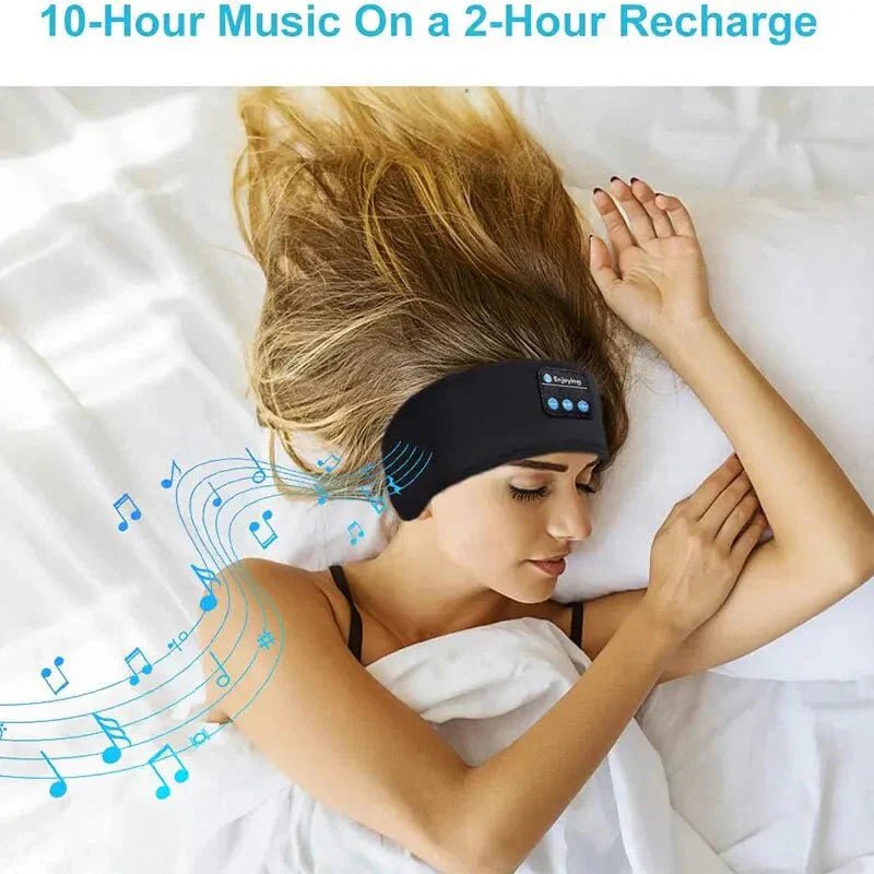 Bluetooth Sleep Headband Wireless Headphones 10 - Hour Battery - Soft Sports Headband Speaker - Solily