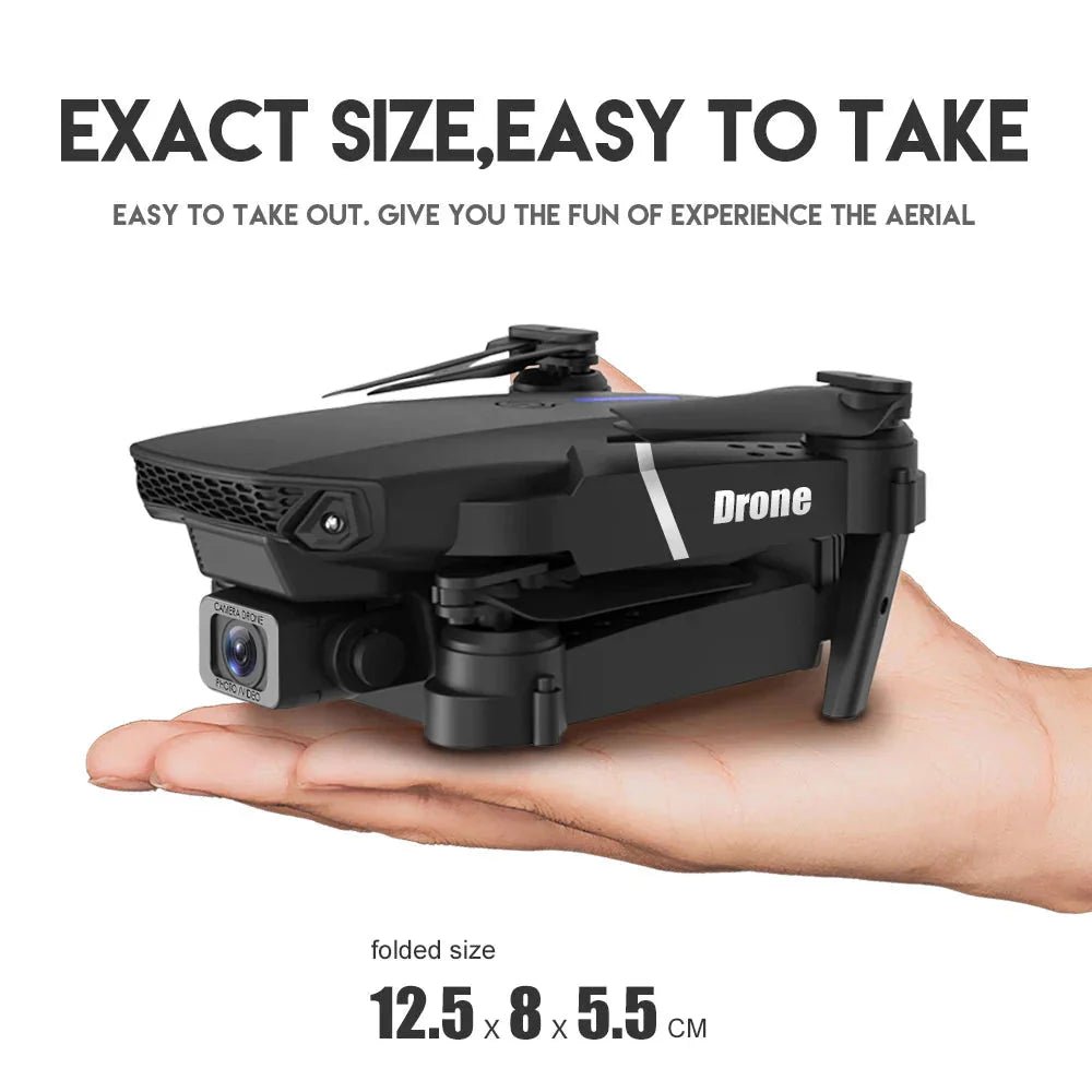 E88 Pro Foldable Drone 4K Camera WiFi FPV - Mini RC Quadcopter with HD Live Video - Solily