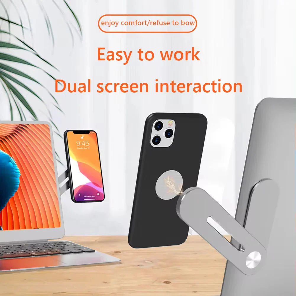 Metal Expansion Phone Stand Magnetic Tesla Mount - 15W Fast Wireless Charger Holder - Solily