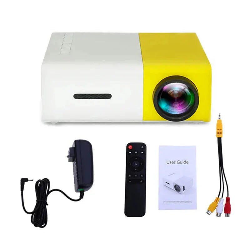 Mini Projector 1080P Portable LED with 4K Support - WiFi Bluetooth Home Theater Projector - Solily