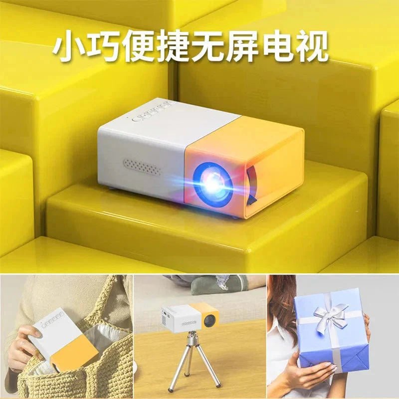 Mini Projector 1080P Portable LED with 4K Support - WiFi Bluetooth Home Theater Projector - Solily