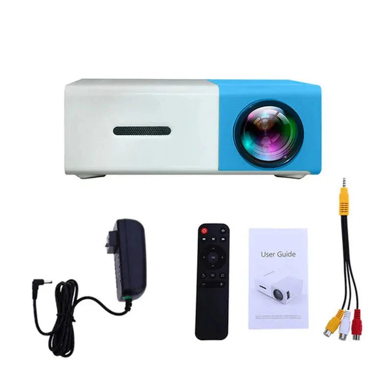 Mini Projector 1080P Portable LED with 4K Support - WiFi Bluetooth Home Theater Projector - Solily